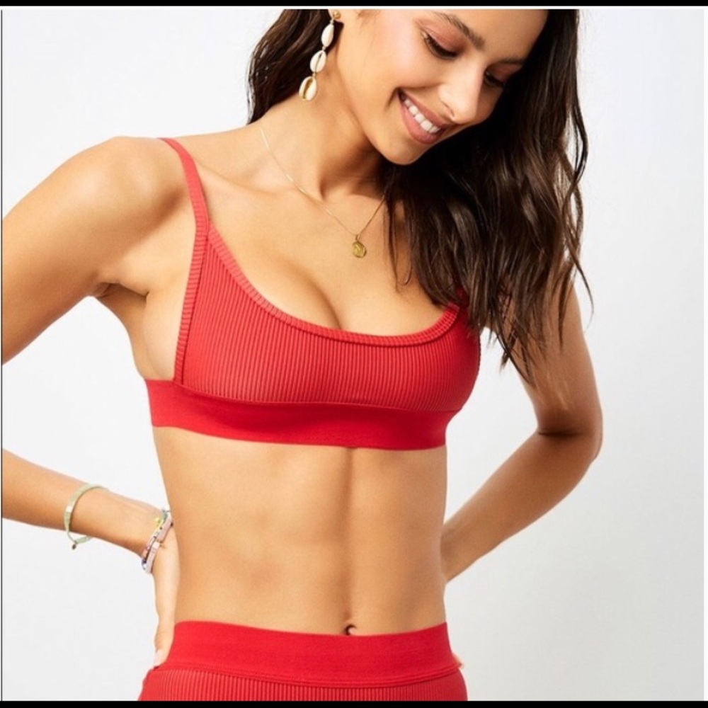 Frankies Bikinis Gabrielle Top Cherry Red Size L